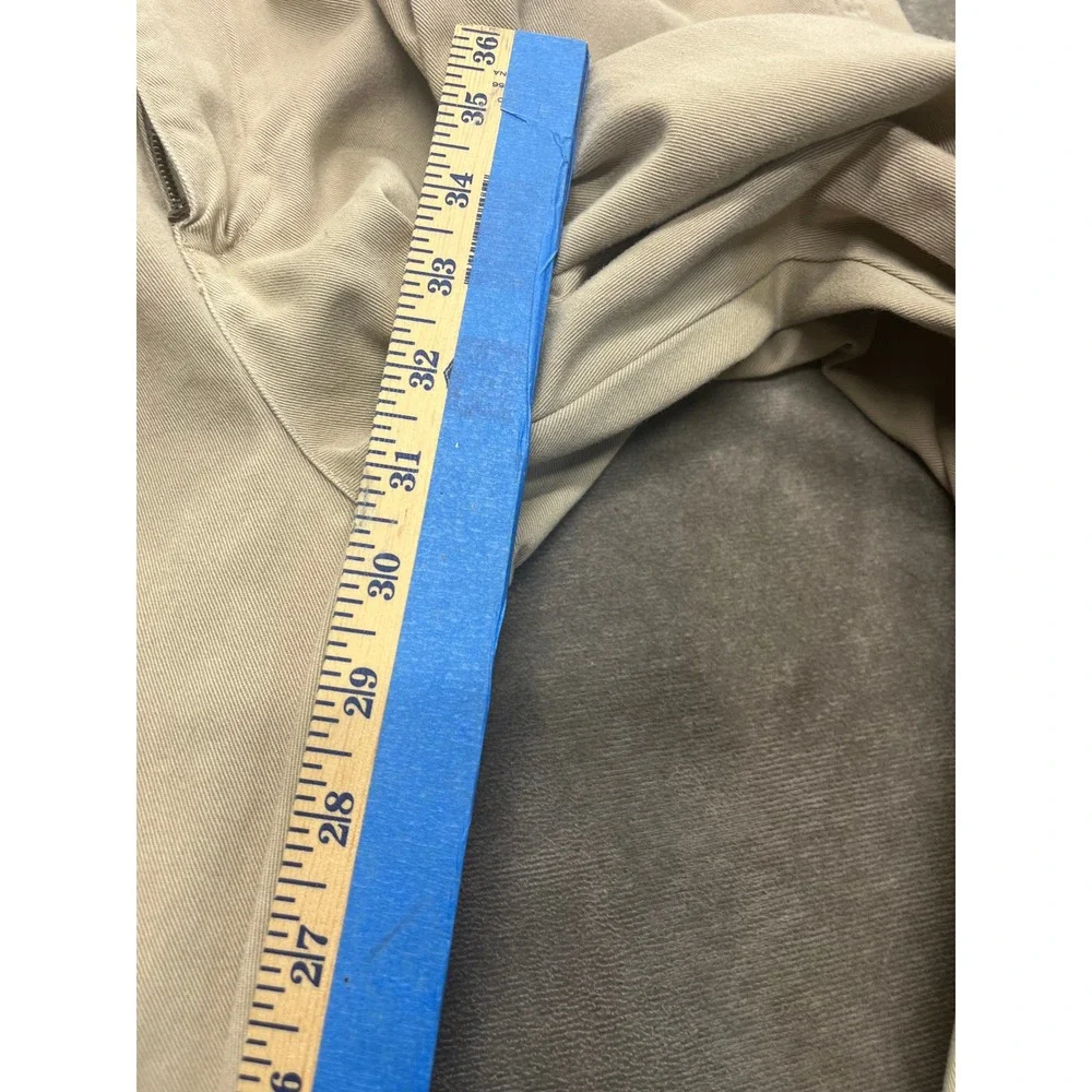 Polo Ralph Lauren Andrew Pant Mens 42x32 Tan Khaki Pleated Classic Chino‎ Cotton